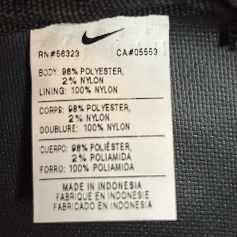 Nike Lacross Stick Bag Black & Silver Duffle w/ Shoulder Strap & Extra Storage